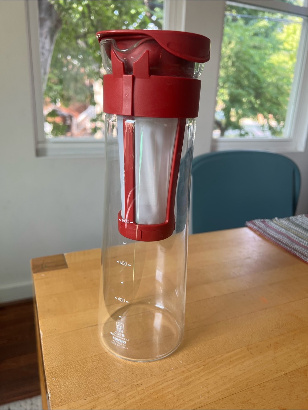 Hario Mizudashi Cold Brew Coffee Pot, 1000 ml, Red